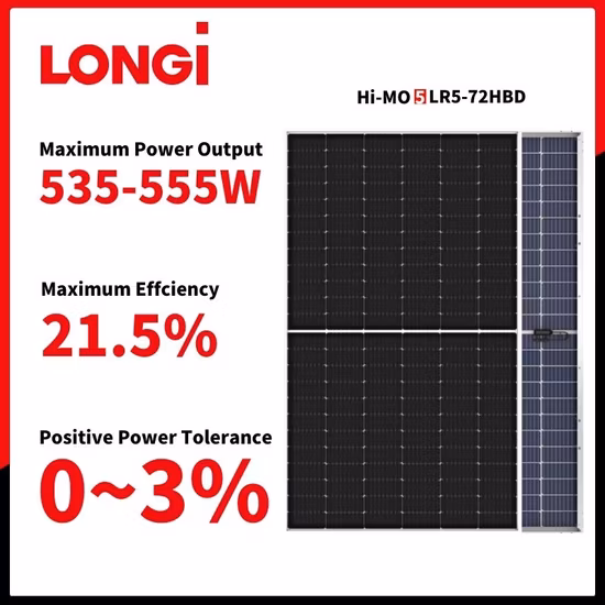 Longi ハーフカット 144 セル 540 ワット 550 ワットソーラーシングルパネル太陽光発電モジュール太陽エネルギーシステム用