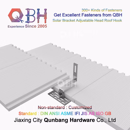 QBH カスタマイズされた民間商用産業用太陽エネルギーシステムオブジェクト屋根斜面取付ブラケットホルダー太陽光発電モジュール用